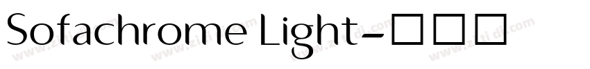 Sofachrome Light字体转换